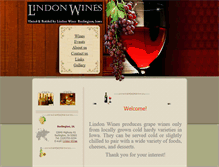 Tablet Screenshot of lindonwines.com